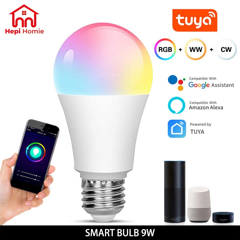 [HH] LUMINA SMART HOME WIFI LED BULB 9W RGB + WW/CW / TUYA BOHLAM LAMPU WARNA