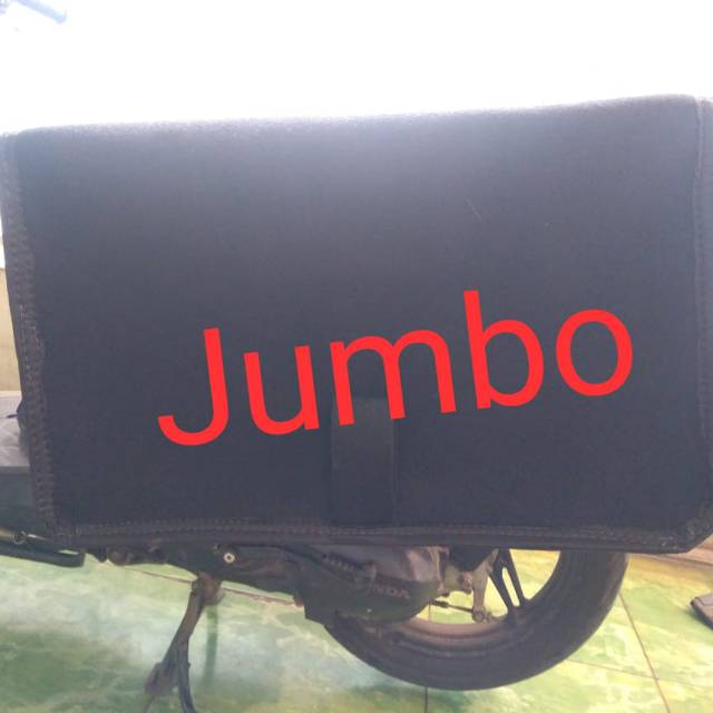 Krombong Jumbo Full Hitam / Tas Motor