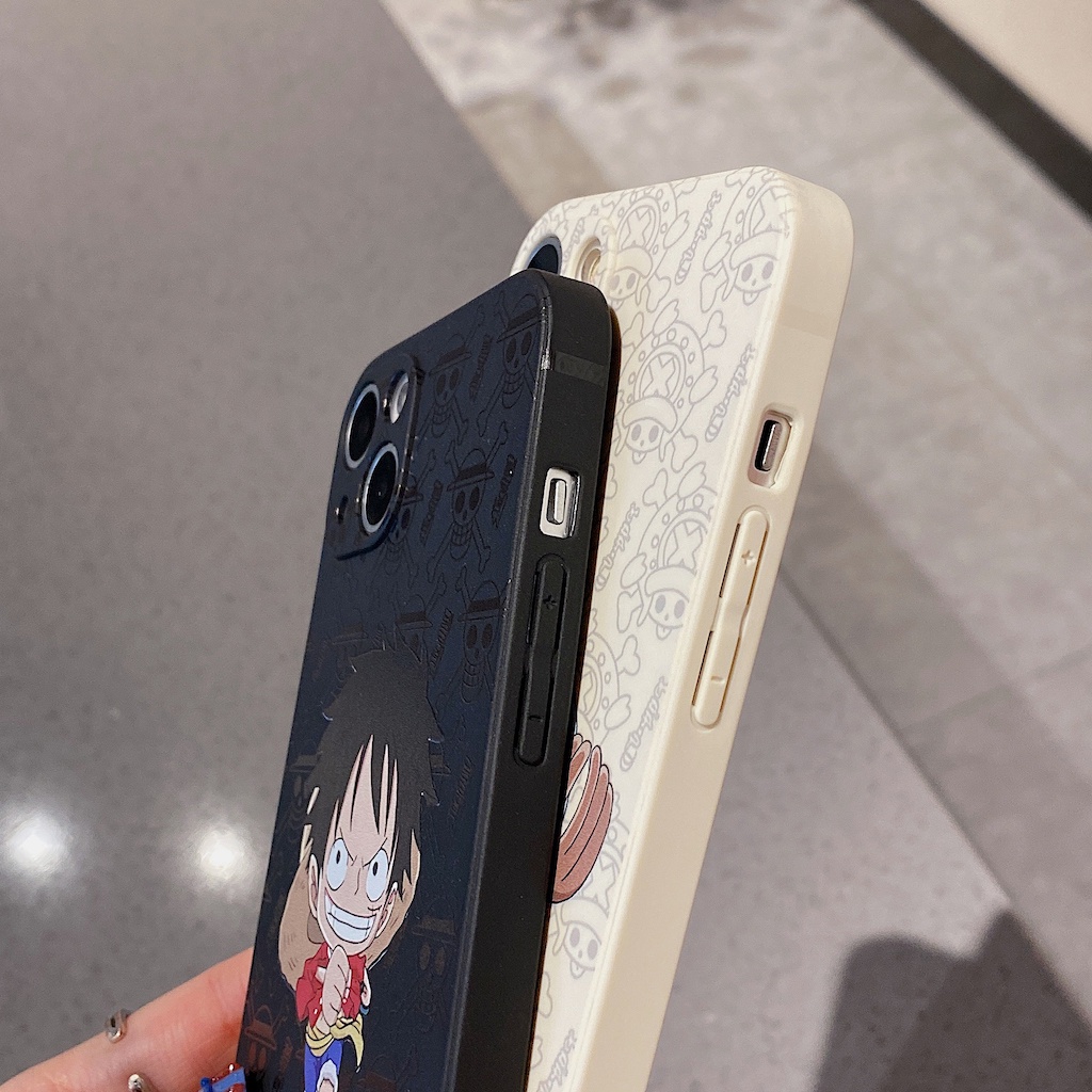 Soft Case Silikon Motif Anime One Piece Untuk IPhone 11 12 13 Pro Max X XS XR 7 8 Plus