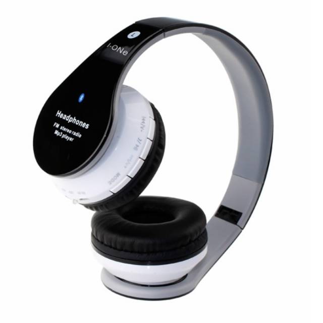 I-One Stereo Bluetooth Headset Headphone with  Mic FM Radio MP3 SD Card