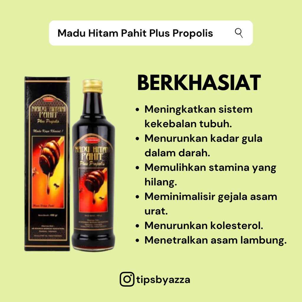 Madu Pahit Plus Propolis Arrohmah 470 gram