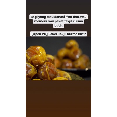 

Pre-Order Kurma Takjil 3 Butir/Pcs