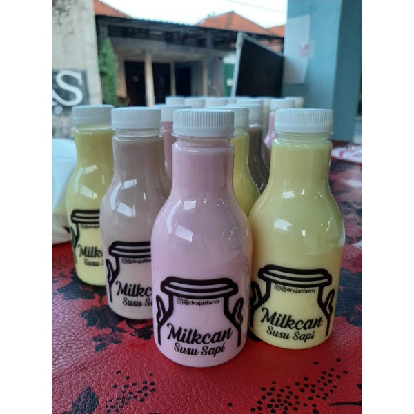 

milkcan susu sapi murni siap minum stroberi melon pisang durian cokelat vanila asli murni sehat