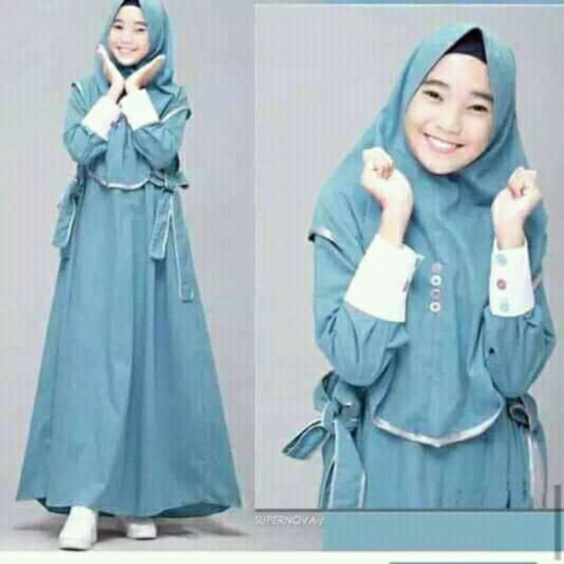 MAYA KIDS SYARI SET PLUSS KERUDUNG |GAMAIS ANAK TERBARU |FASHION ANAK MUSLIM TERLARIS