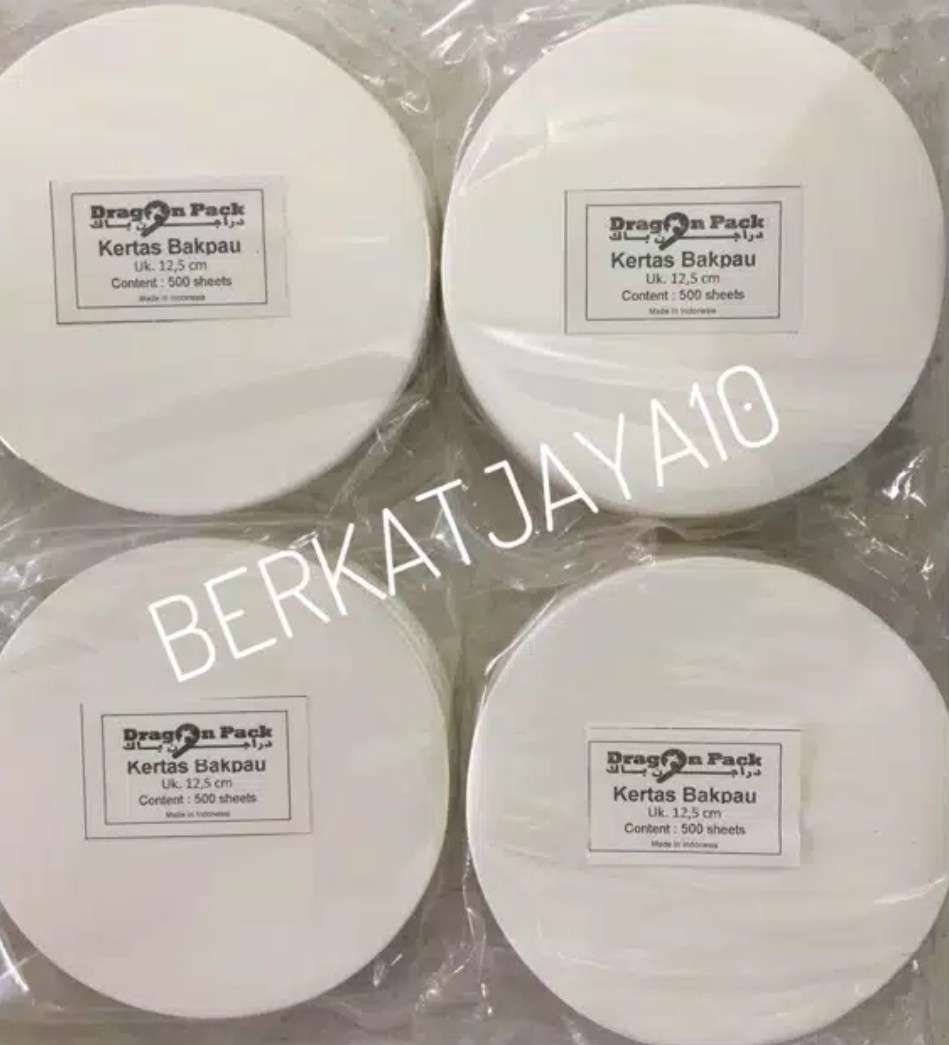 Kertas Bakpau Alas Bakpao Diameter 12.5cm Isi 500 Lembar