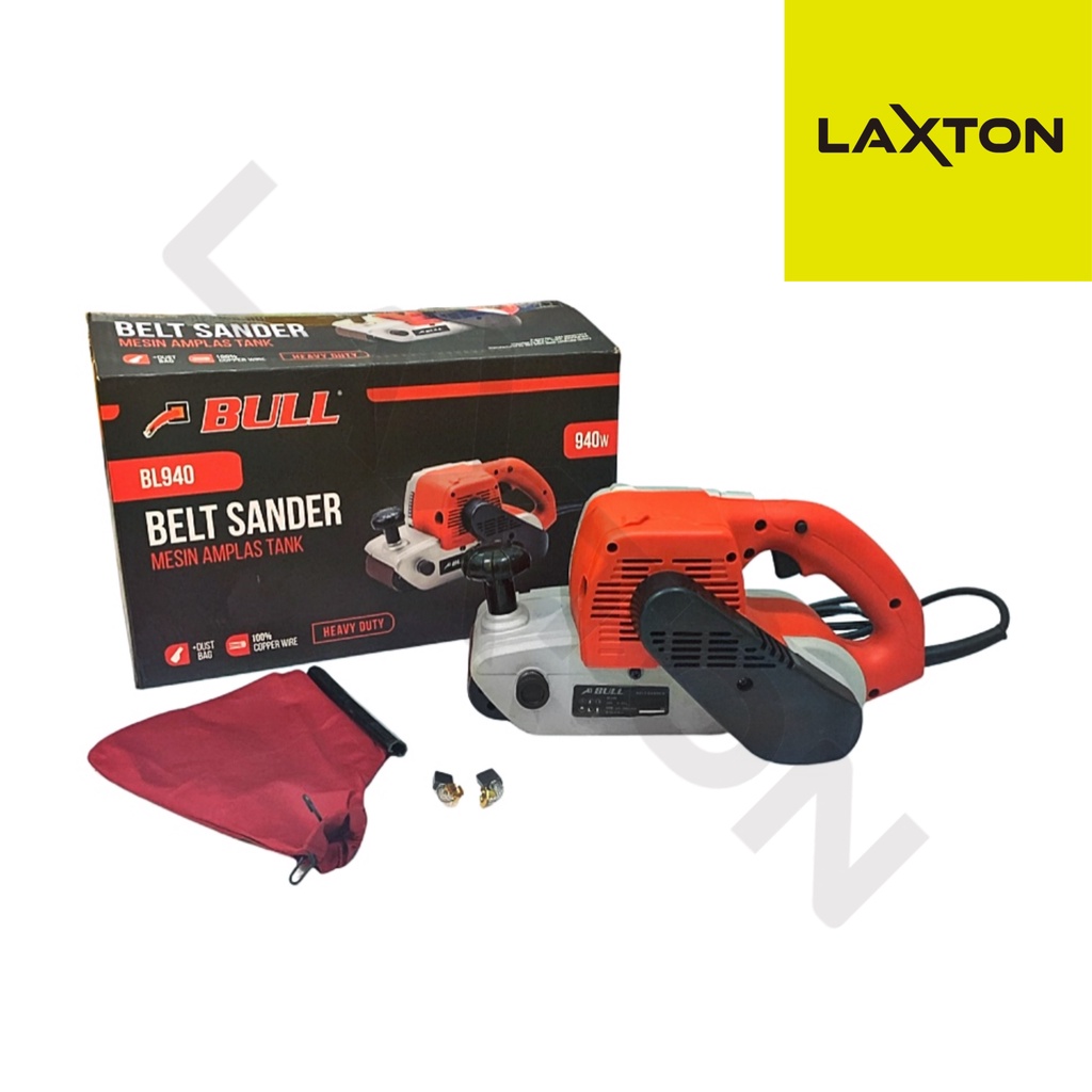 MESIN AMPLAS TANK BELT SANDER BULL BL940 HEAVY DUTY