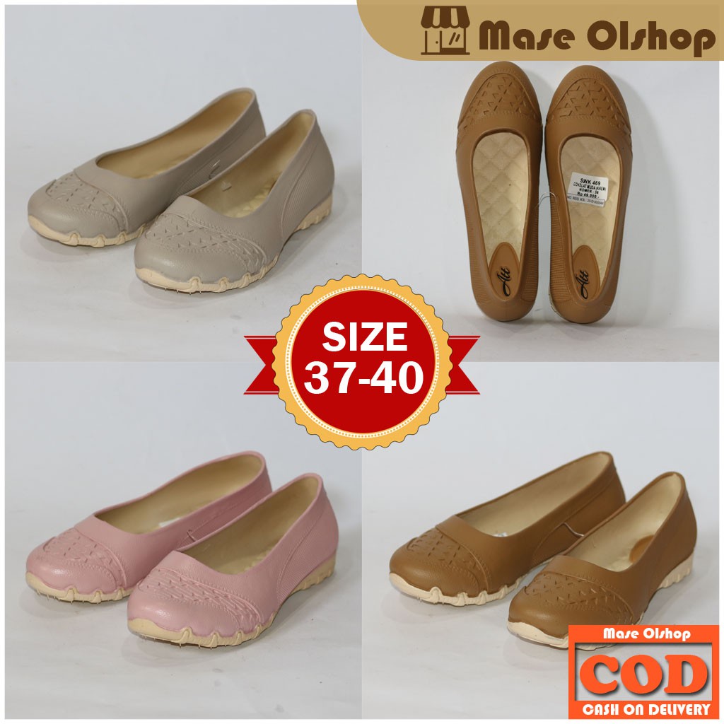 Sepatu Flat Wanita Sepatu Karet ATT SWK 469
