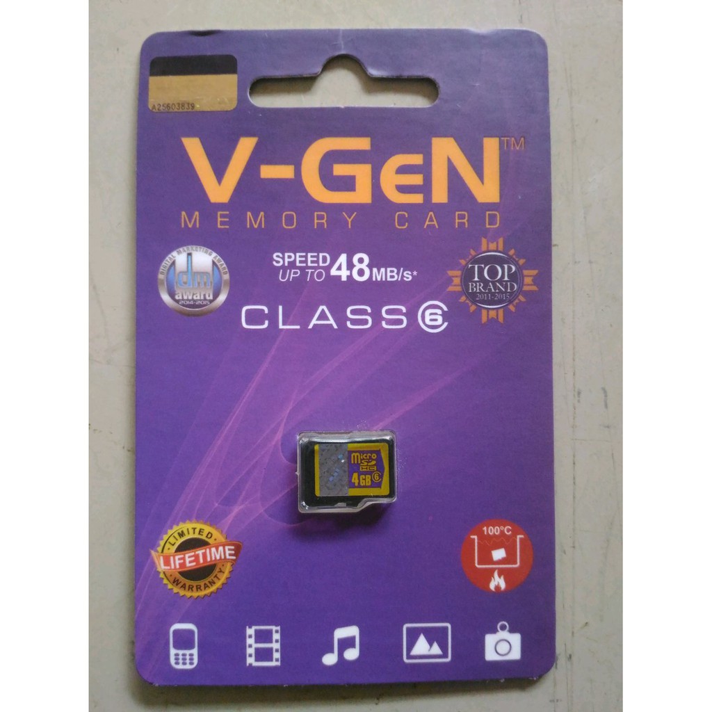 V-Gen 4GB Class6 / Memory Card