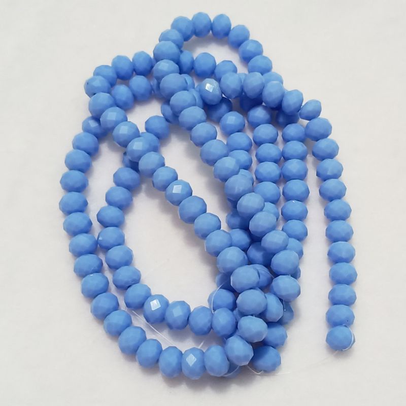 Kristal Ceko Doff 4mm, 6mm / Aksesoris kristal ceko warna doff