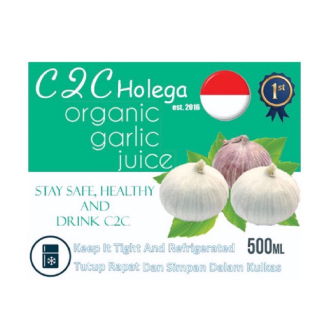

C2C Holega - Organic Garlic Juice / Jus Bawang Putih / Jamu Herbal