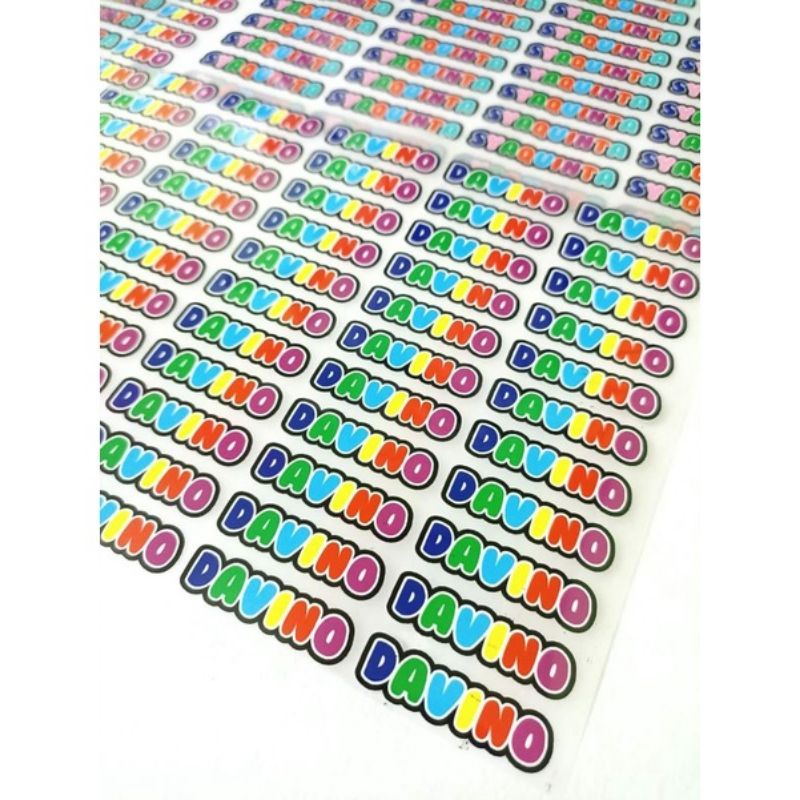 

Stiker Label // Stiker Kain Setrika // Stiker Custom Nama // Stiker Setrika // Label Nama Baju