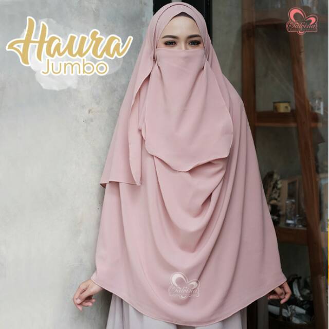 Haura Jilbab Jumbo Syari Plus Cadar