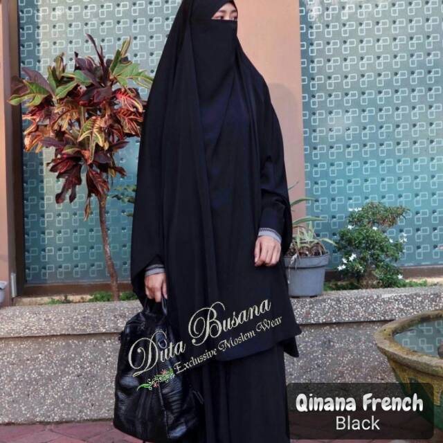 SET GAMIS TERBARU FRENCH KHIMAR HIJAB QINANA