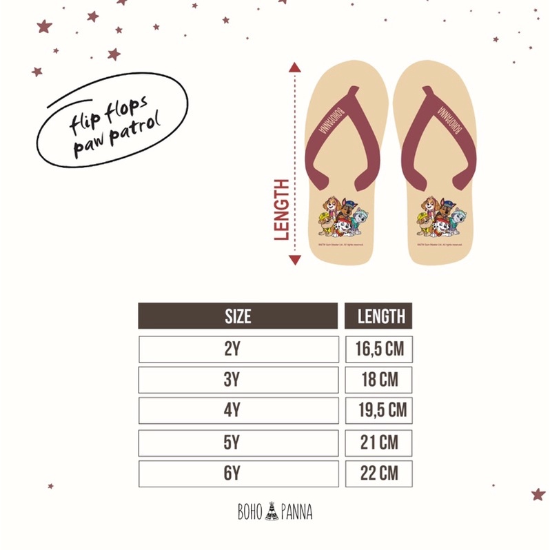 Flipflop Bohopanna B65 / Sandal Bayi Unisex / Sandal Anak Unisex / Sandal Bayi Santai