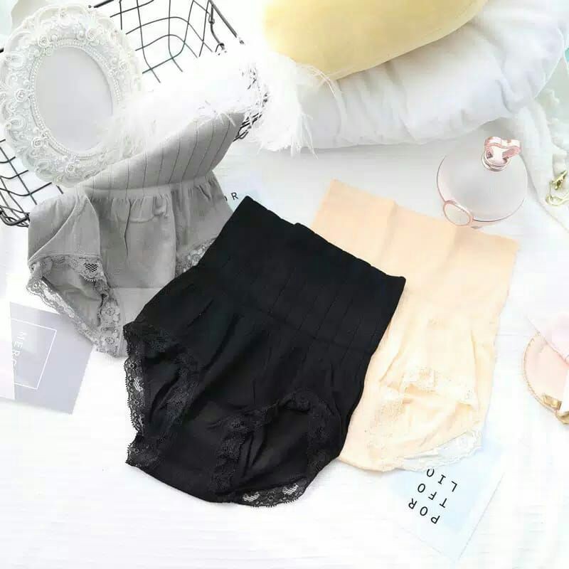 Celana Dalam Korset Pelangsing Munafie Original Import Lembut CD BH Pakaian Dalam Wanita