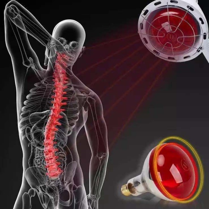 Alat lampu terapi infrared theraphy merah untuk terapi sakit pada bagian tubuh