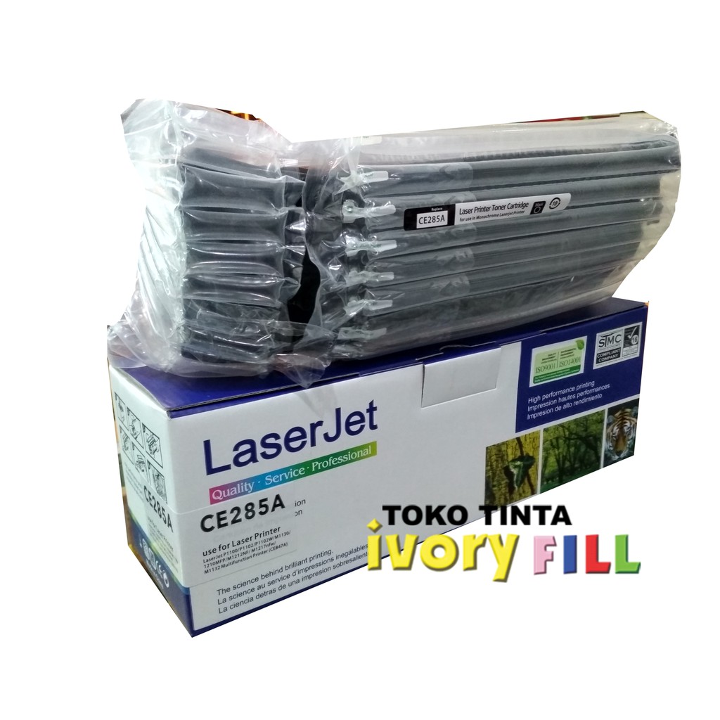 TONER UNTUK HP LASERJET P1102/P1102W/M1232/M1212/1217 COMPATIBLE LASER Lengkap siap pakai