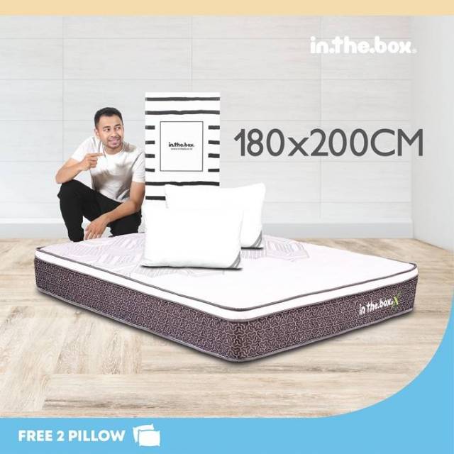 Gratis Ongkir INTHEBOX Spring Bed Inthebox X (King) 180x200x27cm