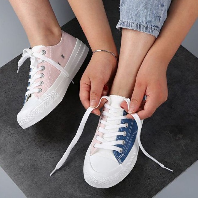 Sepatu Sneakers Canvas 028860 Sepatu Sneakers wanita Two Color