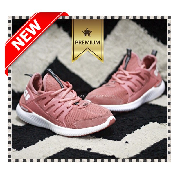 Sepatu Adidas Sepatu Pria Wanita Adidas Alphabounce Premium Import  - Putih