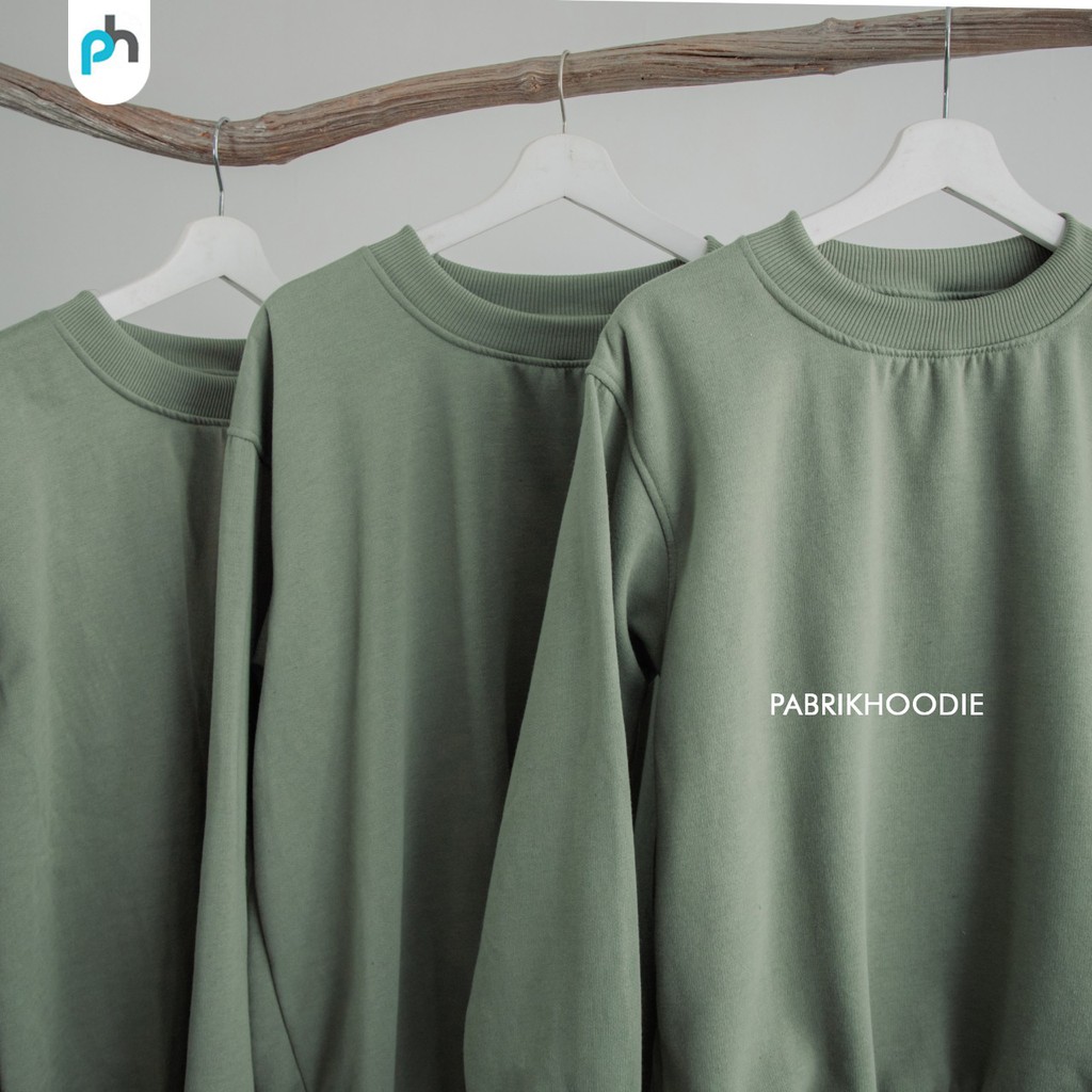 PABRIKHOODIE - HOODIE JUMPER OLIVE POLOS PRIA &amp; WANITA M-XXXL