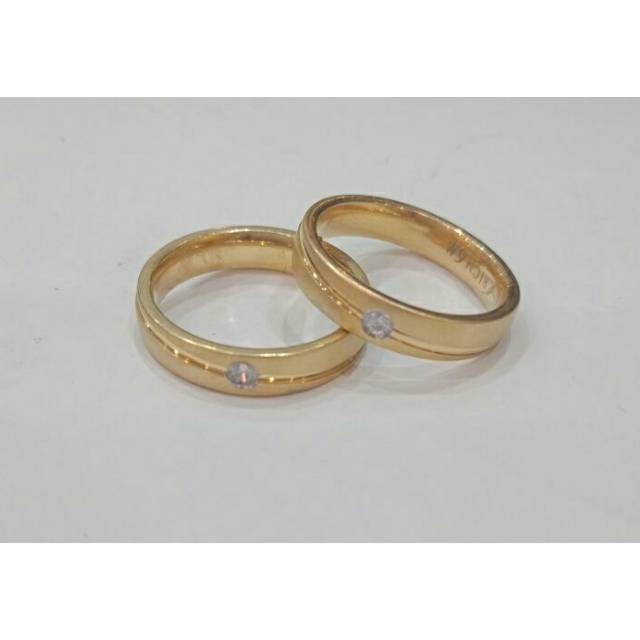 TERLARIS cincin couple titanium /cincin tunangan