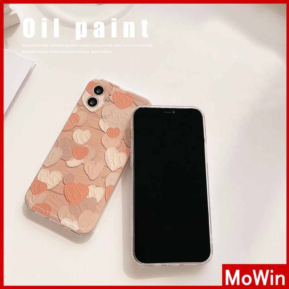 Casing Silikon iPhone 13 Pro Max 12 Pro Max 11 7 Plus Shockproof Aksen Lukisan Cat Minyak