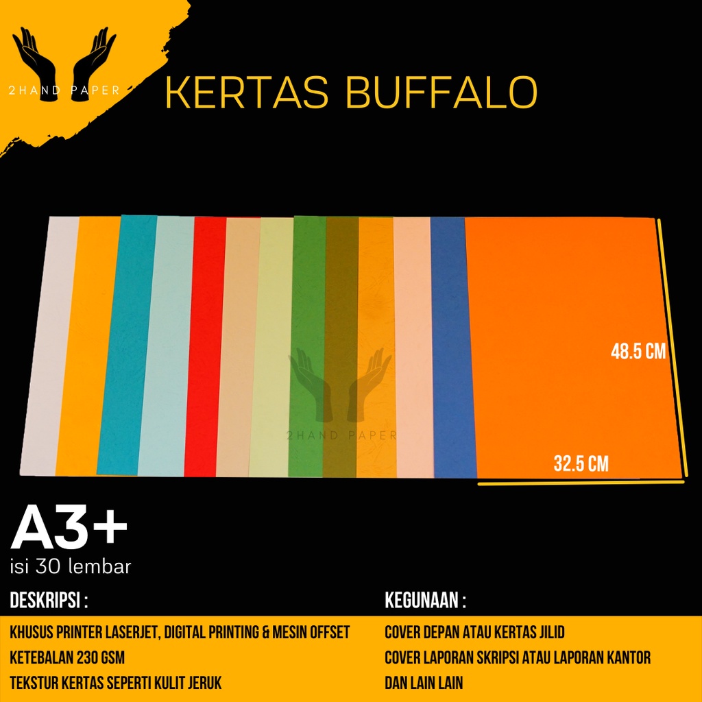 

Kertas Buffalo A3 Plus isi 30 lembar / Kertas Jilid A3 Plus / Kertas A3 Plus Karton Buffalo