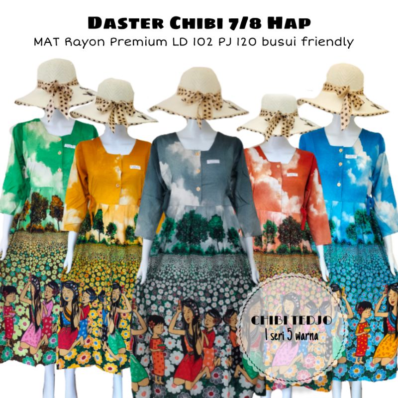 Daster Batik HAP| Daster Kekinian| Busui Friendly Chibi HAP