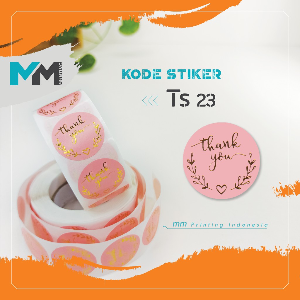 [20pcs] Stiker Thank You/Stiker terima kasih/stiker segel/Stiker segel kemasan [Part 2]-TS23 (Isi 20 pcs)