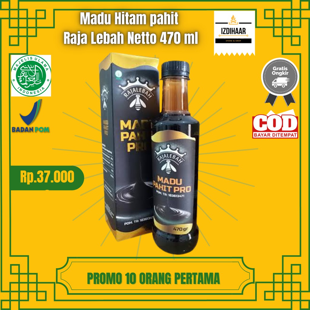 

Madu Raja Lebah / Madu Hitam Pahit RAJA LEBAH Asli Kemasan Terbaru