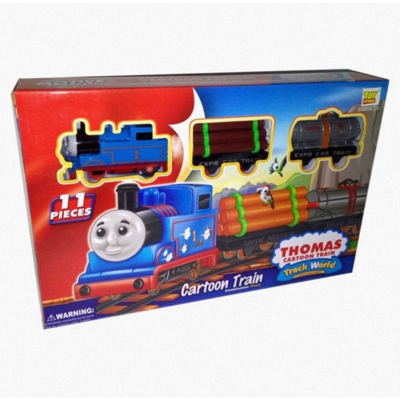 Mainan Kereta Api Cartoon Train 11 Pcs