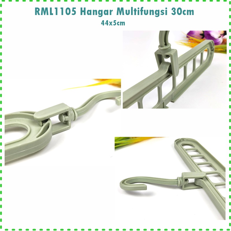 RML1105 Hanger Baju Multifungsi/Hanger Ajaib 30cm