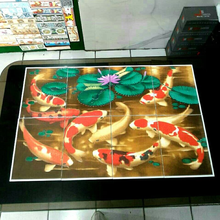 Jual keramik gambar ikan koi terbaik