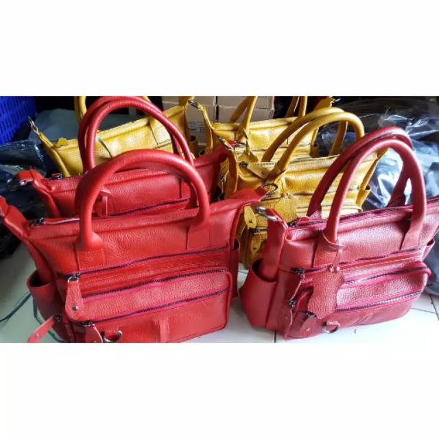 Tas papirut kulit asli wanita