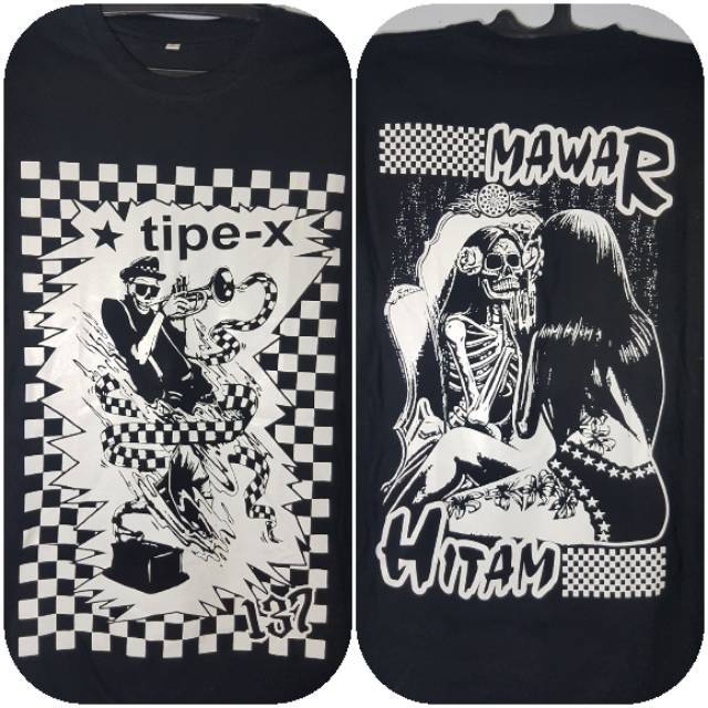 

Kaos Tipex Tipe-x Xfriends Xangels mawar hitam