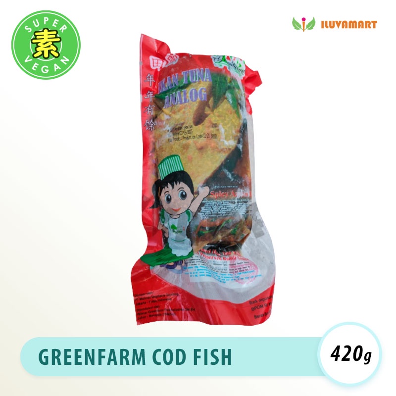 

Greenfarm Tian Sing Cod Fish / Ikan Ketul Vegetarian / Nian Nian You Yu 420g