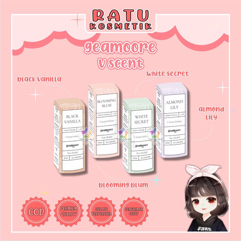 ❤ RATU ❤ Geamoore V Scent Parfume | Vscent Perfume Geamoore | Parfum Kewanitaan Miss V (✔️BPOM)