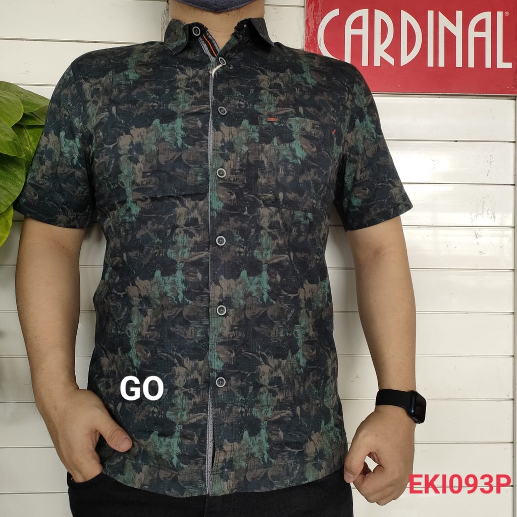 gof CRRB CARDINAL KEMEJA JUMBO CASUAL Hem Pria Baju Pendek Cowok Pakaian Pria