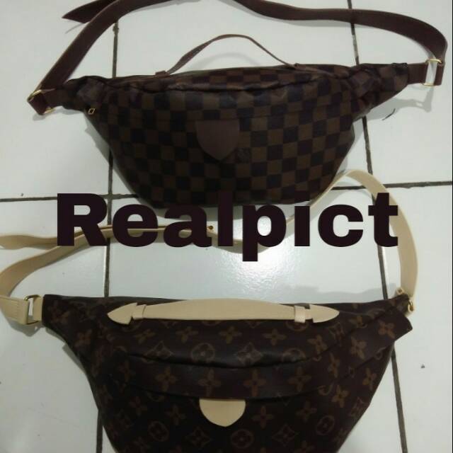 Tas wanita waist bag model LV tas cewek kekinian