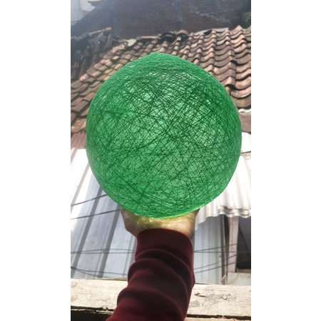 Lampion Benang 17cm, Bola Benang, Bahan DIY, Lampion Imlek, Lampion Ruangan, Lampion Ramadhan