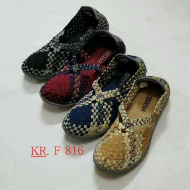 Sepatu Rajut KIDDO F816 flat ORIGINAL