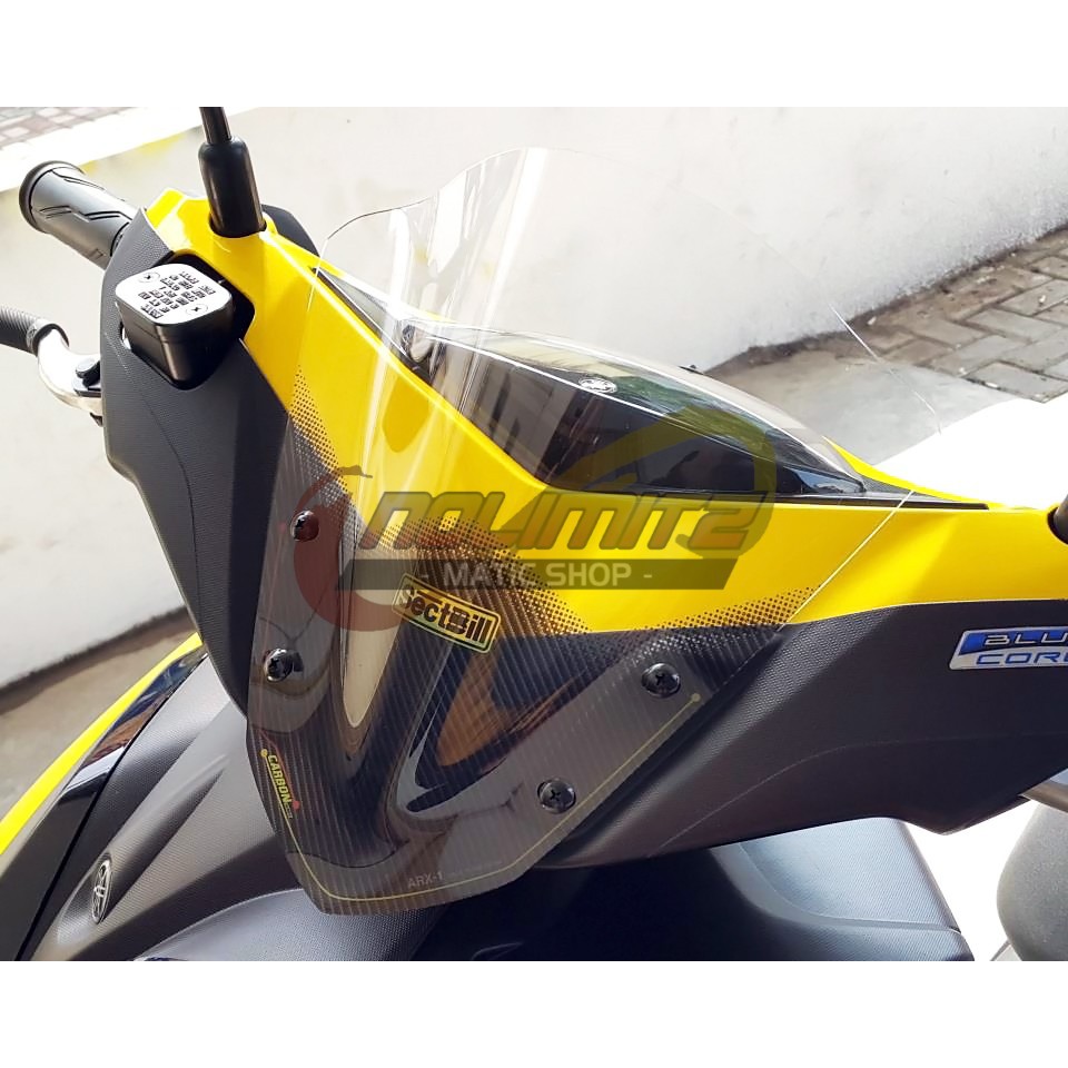 Visor Windshield Tameng Batok Depan Sectbill Carbon Yamaha Aerox 155