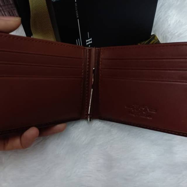 Dompet HT Money clip Leather Original