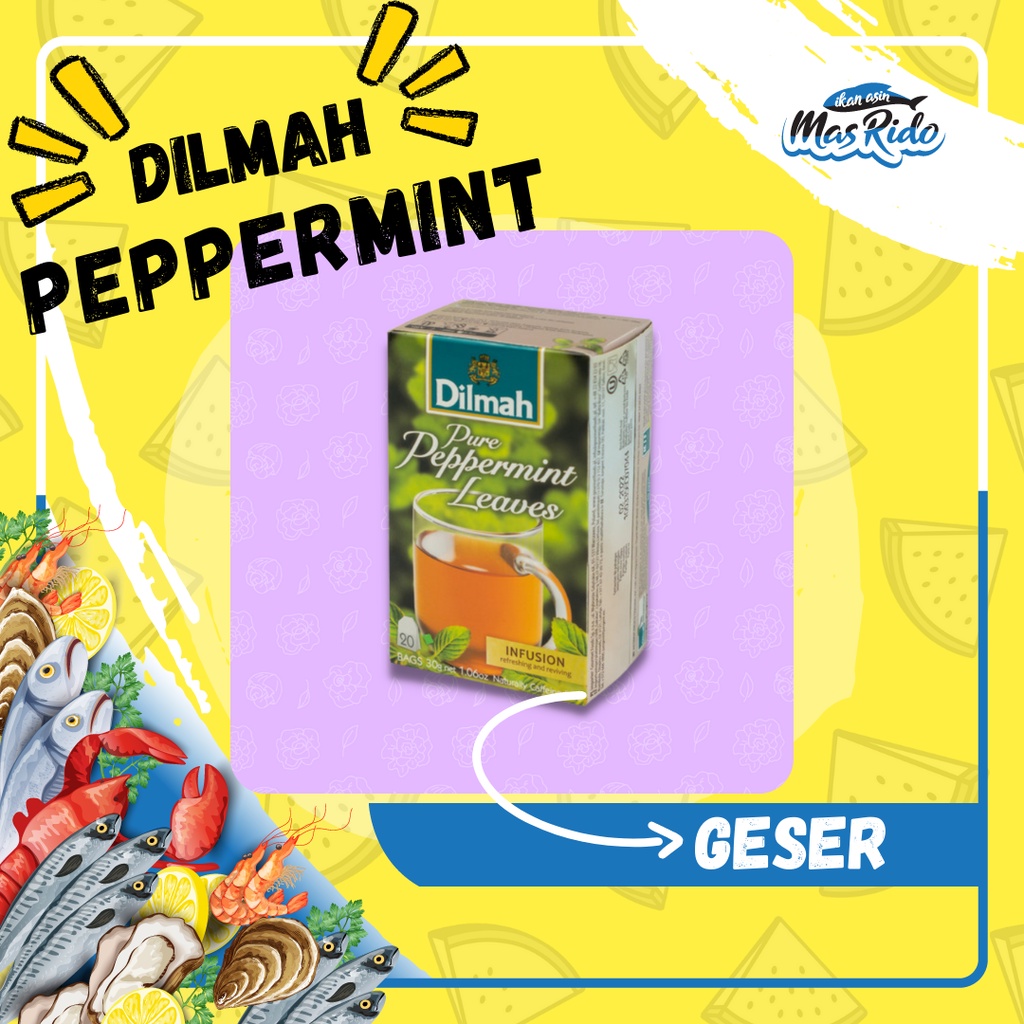 

Dilmah Pure Peppermint Leaves Tea Kemasan Tag Tbag 20Scht Teh Sehat