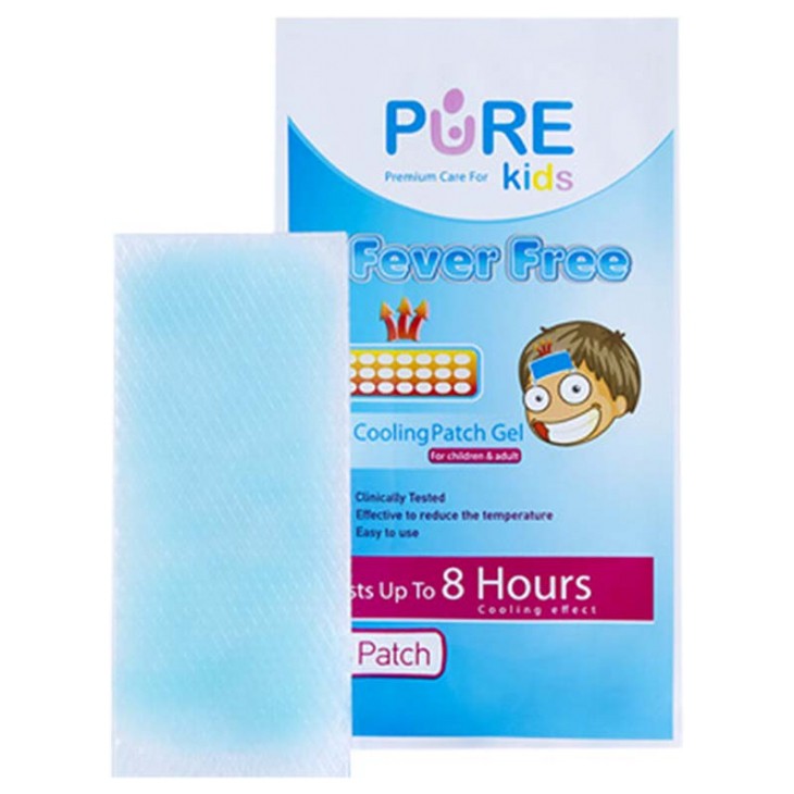 Pure Kids Fever Free Cooling Patch Gel isi 4