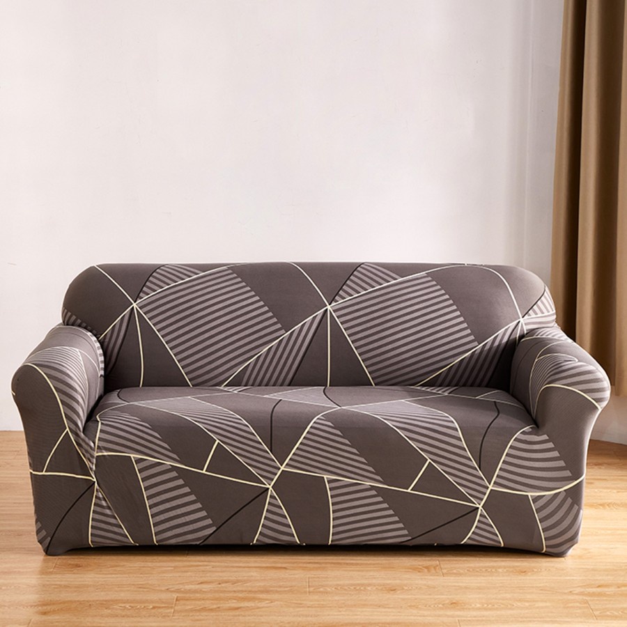 Elastic Sofa Cover Pattern / Sarung Penutup Sofa Elastis Stretch Corak New