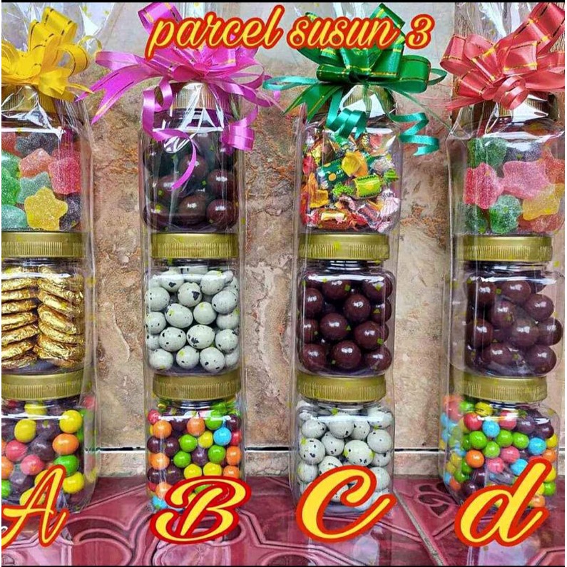 

Parcel mini coklat L'agie isi 3 toples Uk. 200ml Edisi Lebaran