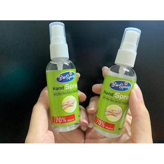 [Bpom] Bio Spray Hand Sanitizer with Aloe Vera Extract 100ml Pembersih Tangan Anti Kuman