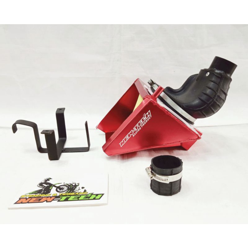 BIG BOX FILTER HAWA BORE UP KLX 150 DURALIUM. PEMASANGAN PNP ( RED )